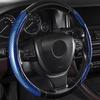 Carbon Fiber Car Logo Steering Cover Non-Slip Universal For KN Rio 2 3 4 X Line Kombi Sedan K2 K3 K4 K5 KX1 KX3KX5 Sportage