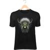 Skull Chieftain II T-Shirt – Horned Crown, Shaman Beads, Dark Mystic Style
