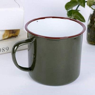 Yousheng 360/500/660ML Milk Cup Anti-rust Healthy Eco-friendly Retro Water Mug with Lid Household Supplies