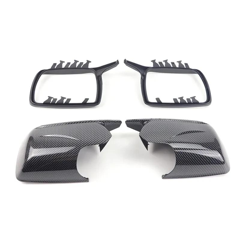 Carbon Fiber Style M Shape Side Mirror Cover Caps for BMW X3 X 3 E83 2003-2010 Replacement