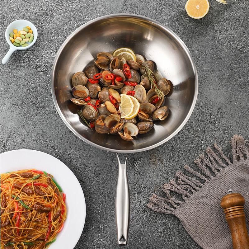 Berlinger Haus 32cm Three-Ply Stainless Steel Non-stick Stir-fry Wok