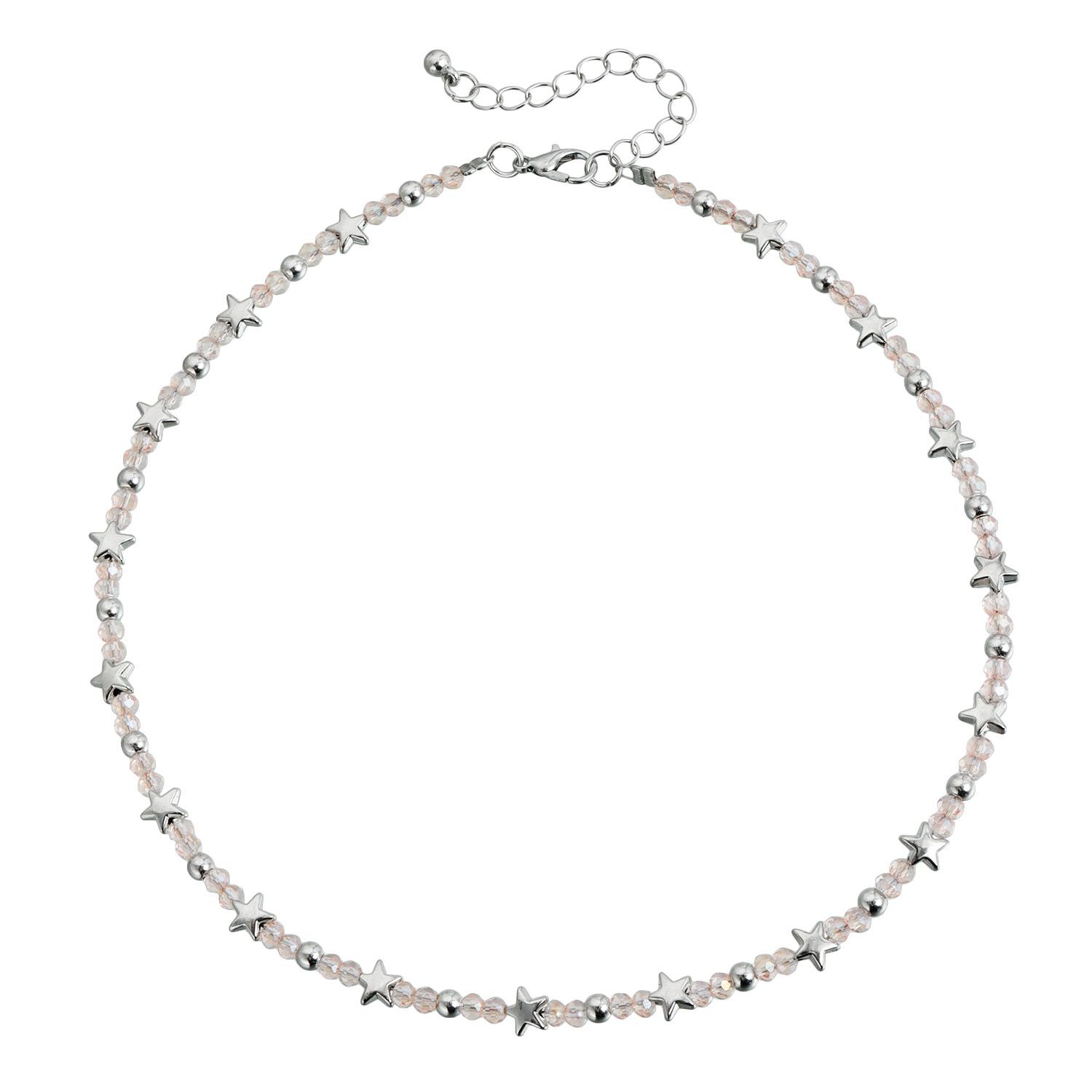 

Sweet and cool Spice Girl wind star beaded necklace, personalized short niche design collarbone chain