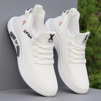 Pantofi Barbati Vara Pantofi cu plasa respirabila Pantofi tati Pantofi sport barbati Casual Anti-alunecare Pantofi albi