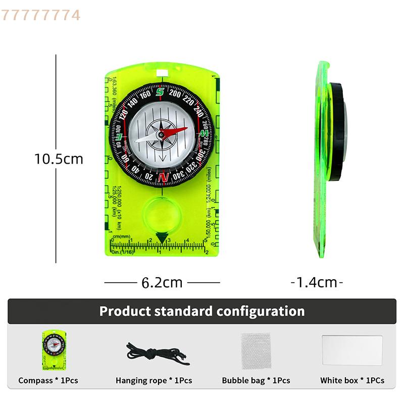 Unmatched Quality: Waterproof Compass for Outdoor Backpacking, Great for Professional Map Reading