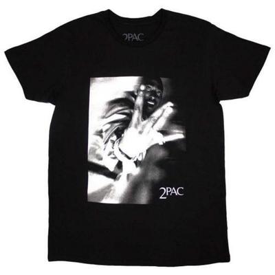 Tupac Shakur Unisex Adult Fingers Tone T-Shirt