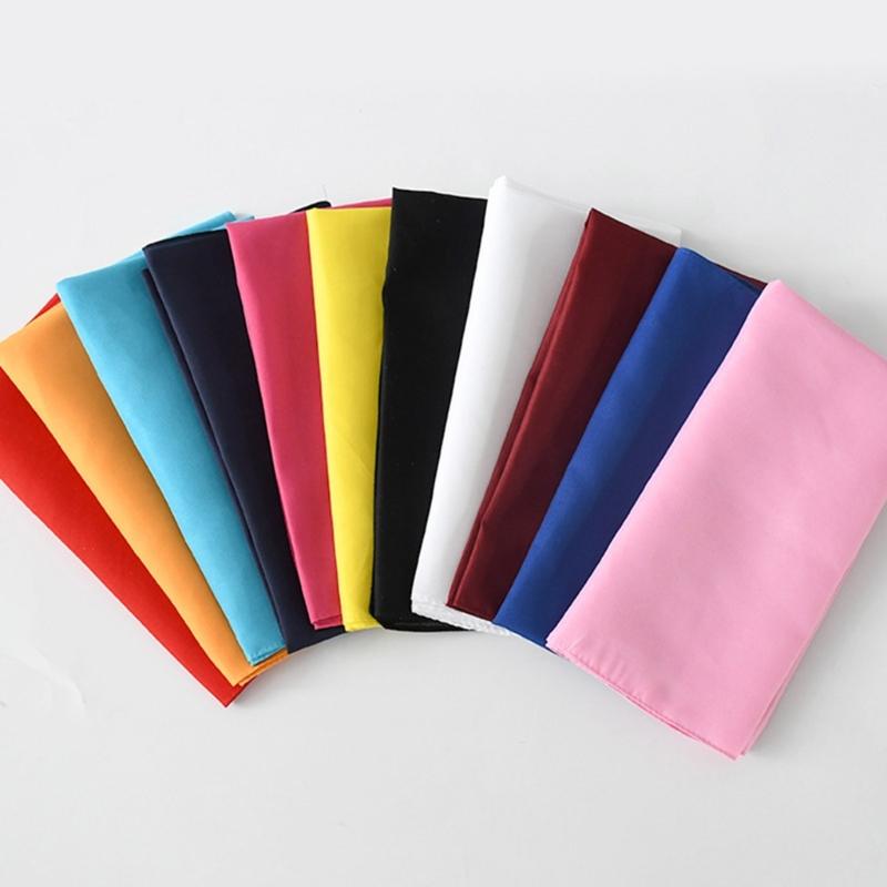 Solid Color Handkerchief for Women Wedding Handkerchief Pocket Handkerchief for Bride Groom Wedding Gift