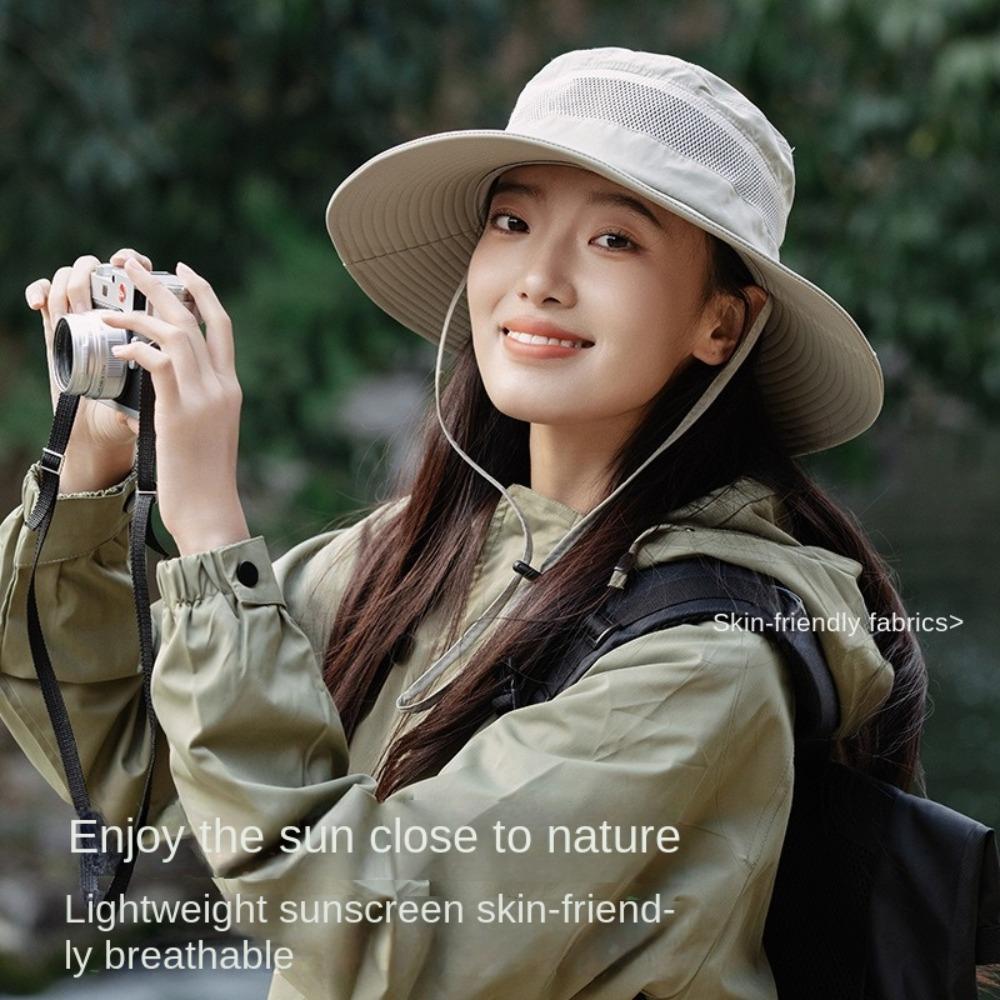 Adjustable Sunscreen Hat Anti-UV Beach Hat Fashion Visor Cap  Gift