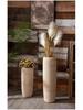 Handmade Retro Nostalgic Large Ceramic Floor Vase – Coarse Pottery Feng Shui Decor for Living Room or Hotel.
