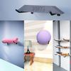 2-Pack Yoga Ball Wall Mount Holder, Heavy Duty Gym Ball Storage Rack, Space Saving Organizer for Home Gym & Fitness Room