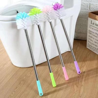 Set scopino per WC con manico lungo in acciaio inossidabile