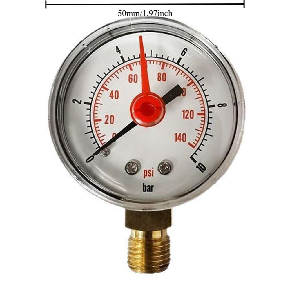 Bottom Mount Mechanical Manometer M10*1 Pressure Meter New Pressure Gauge Industrial Equipment