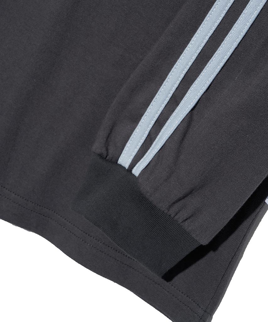 ESCAPEFROM Spilled Water Print Track Long Sleeve Charcoal