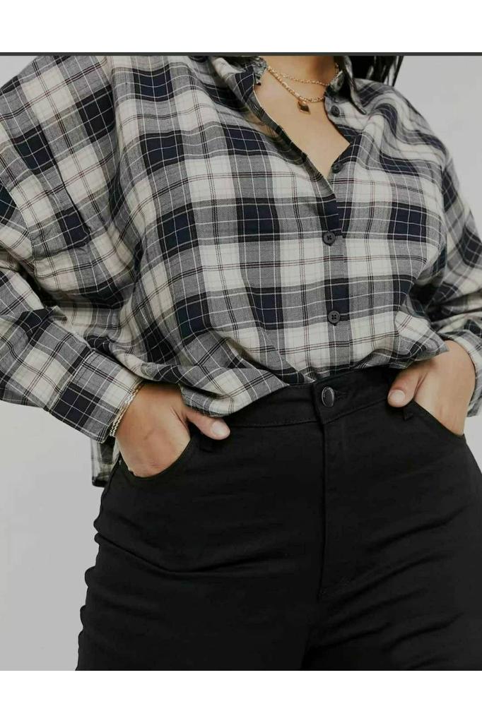 Women's Fashion Big Size jeans Black Plus Size Tight-fitting Jeans (Skinny)