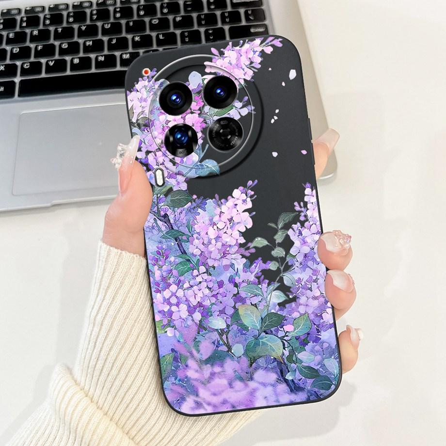 For Tecno Camon 30 Premier Case Cover Soft Silicone TPU Flower Girly Fashion Phone Case For Tecno Camon 30 5G /4G Bumper Fundas
