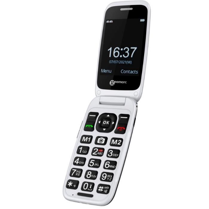Geemarc Cl8700 - Senior Flip Mobile Phone Large Buttons 4g
