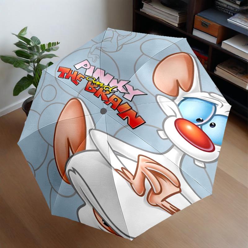 Pinky Brain Adventure Umbrella 8-Frame for Travel, Camping, Casual Lightweight Portable Umbrella, Essential for Every Family Holidays Gift