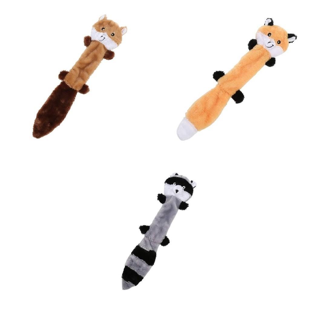Interactive Pet Dog Toy Plush Squirrel Raccoon Chewable Teeth Grinding Skin Shell Pet Supplies Factory