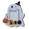 Halloween Keepsake Frame Cute Ghost Wooden Photo with Hanging Rope, Creative Family Display Picture for Holiday Party Decor And Home Wall Decoration