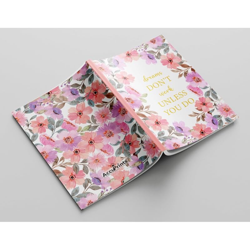 Accuprints A5 Premium Soft Bound Notebook Diary For Girls And Women (144 Ruled Pages With Planner, 80 Gsm) Parent (Dream
