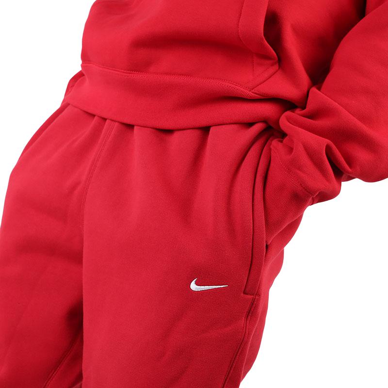 Nike Lab Logo Vintage Classic Fleece Lined Elastic Cuff Knitted Sweatpants Men's Red CD6394-687