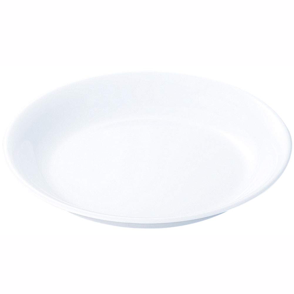 Nagao Unbreakable White Deep Made in 49B Dishware, Plate, 18cm, Japan, No.