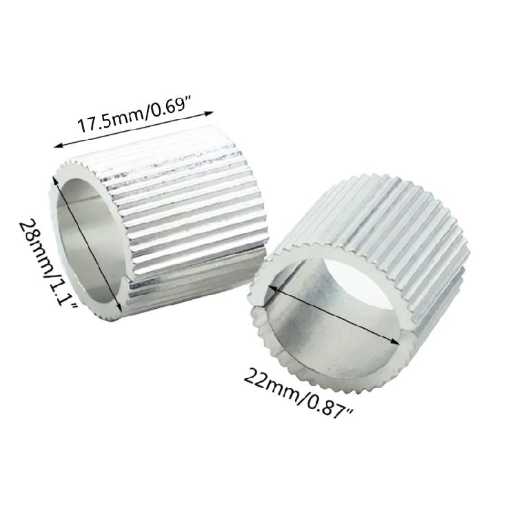 4pcs Conversion Shims Spacer 22mm 7/8Inch To 28mm 1-1/8Inch Handlebar Risers Clamp Shims Adapter Motorbike Metal Reducer