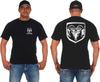 T-shirt da uomo JH Design con logo Dodge Ram a maniche corte Nera
