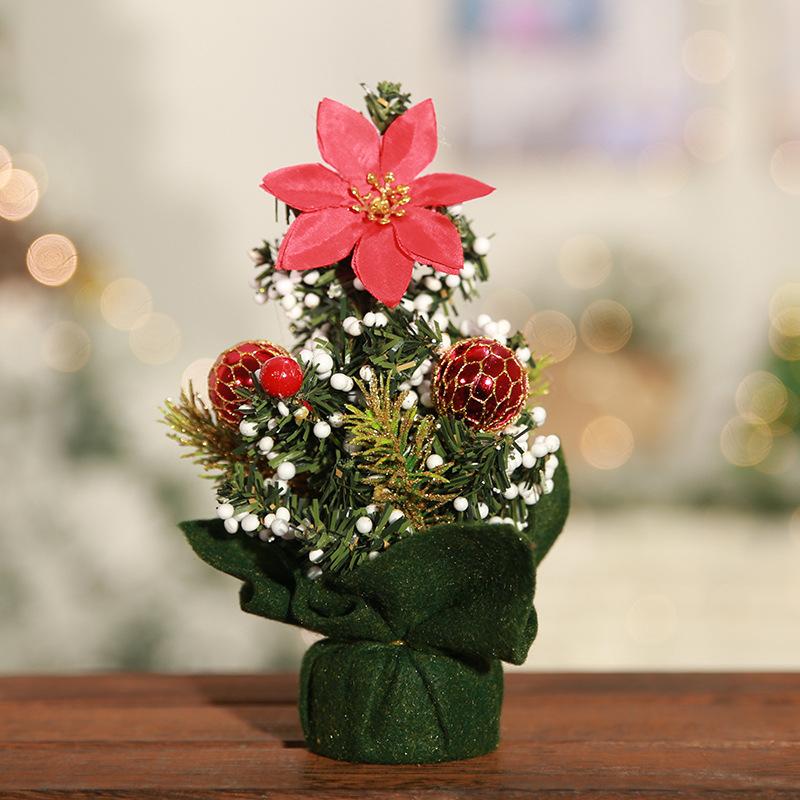 Creative Christmas 20CM Mini Christmas Tree Ornaments Children's Gifts Christmas Small Tree Gift Decorations Handmade