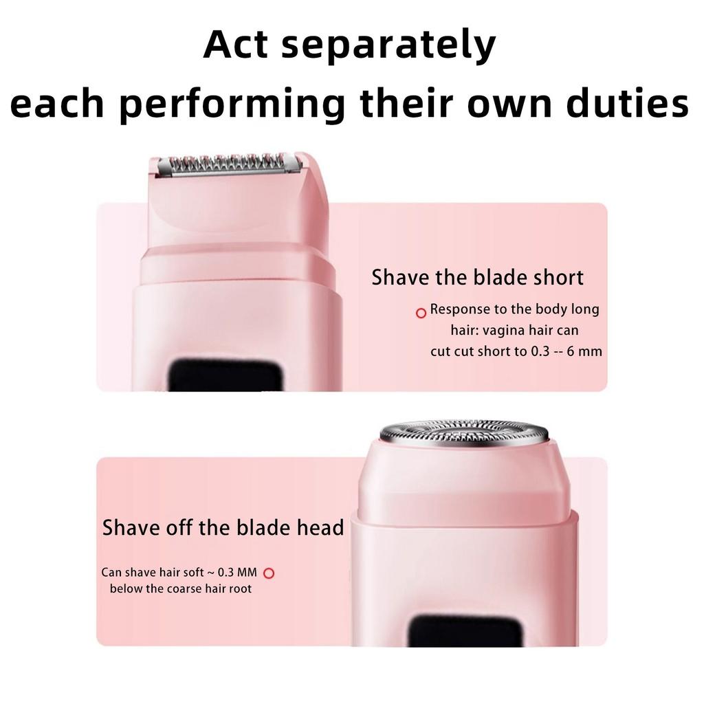 Dual-head Hair Removal Device, Private Area Hair Removal Device, Digital Display Integrated Hair Removal Device