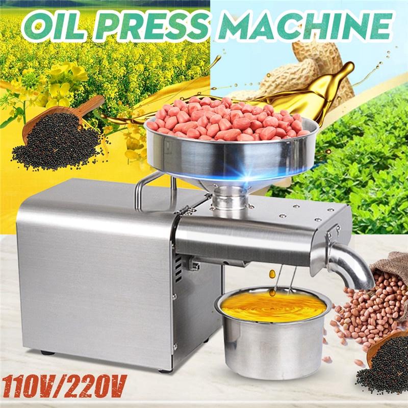 1500W Household Oil Presser Stainless Steel Oil Press Machine EU/US Plug Peanut Olive Oil Maker