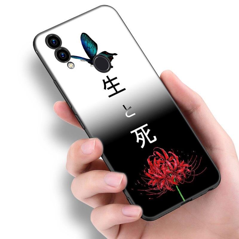 Anime Tokyo Ghoul kwiaty etui na telefon dla Huawei Honor 7A 8A 9X20 Pro 8 10X Lite 7S 8C 8S 8X 9A 9C 10i 20i 30i 20E 20S okładka