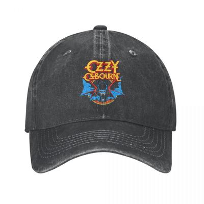 Ozzy Osbourne Rock Bat Prince Of Darkness Baseball Cap Merch Vintage Distressed Denim Headwear for Unisex Women