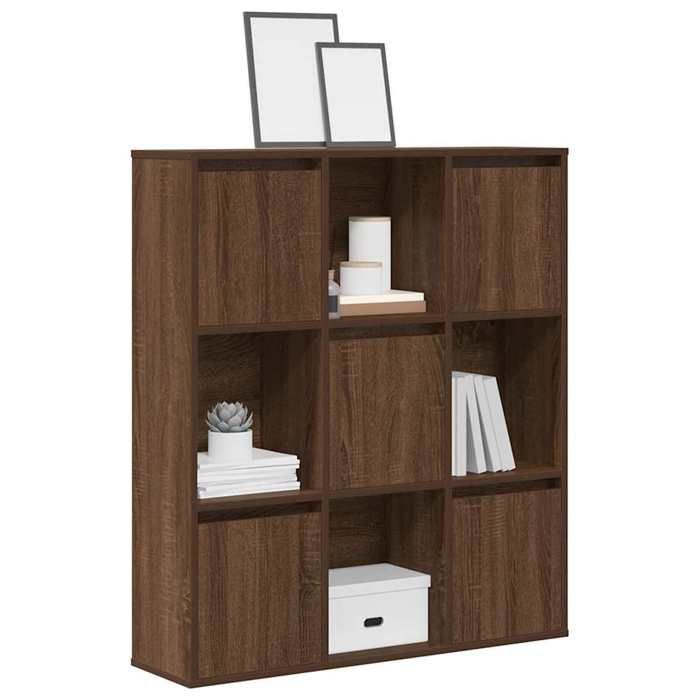 VidaXL Bookcase Brown Oak 89x24x101.5 Cm Engineered Wood, Bookshelf, Storage Rack, Book Holder, 860406