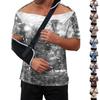 Men’s Tie Dye Printed Recovery Shirt Full Front Open Short Sleeve Side Design Comfortable Fit