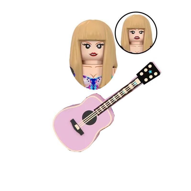 CY134 LG1015 WM989 Singer Building Blocks Jobs Assemble Bricks Cute Action Toy Figures Small Dolls Gifts For Children Kids