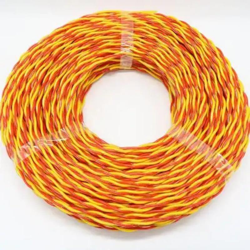 

ZR-RVS 2×1 Flame Retardant Twisted Pair Cable, 1.5 Fire Signal Line, 2.5mm² Copper Core, Double Twisted Pair.