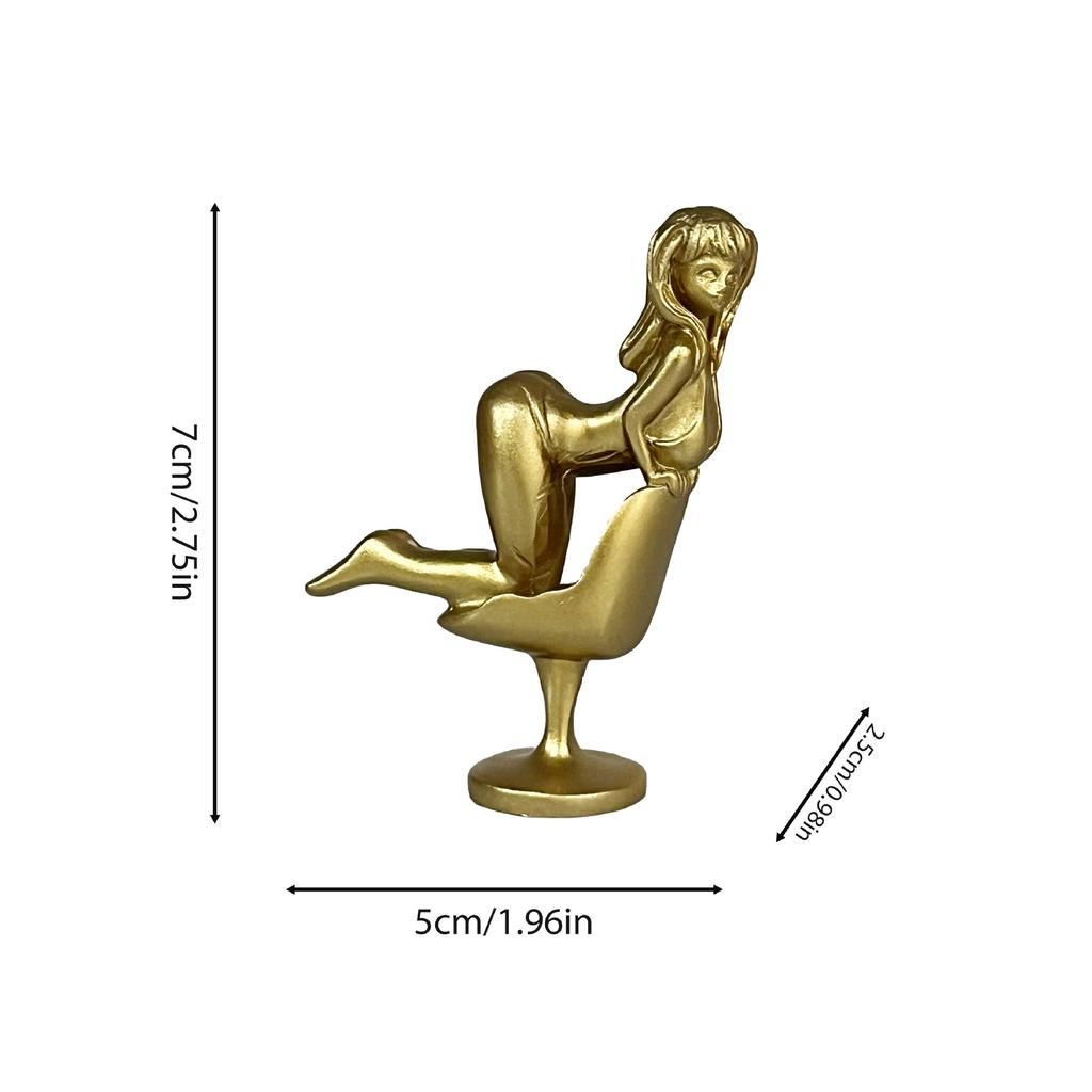 Sexy Bunny Girl Statue Desktop Miniature Home Car Bar Ornament
