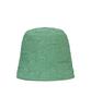 Bajal Embossed Long Label Drop Bucket Hat Green