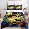 3pcs Ben 10 Duvet Cover Set (1 Duvet Cover + 2 Pillowcases, No Core) - Comfortable, And Breathable Bedroom Decoration Yy251104047