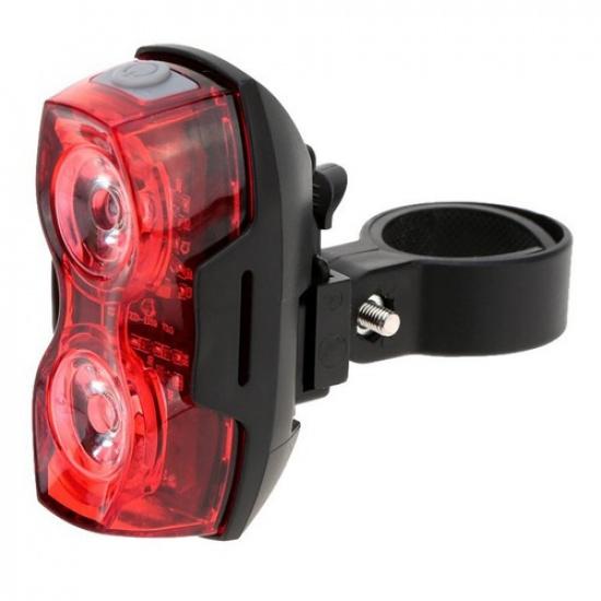 Compact and Lightweight Bike Rear Light Horizontal/Vertical Mounting Red LED