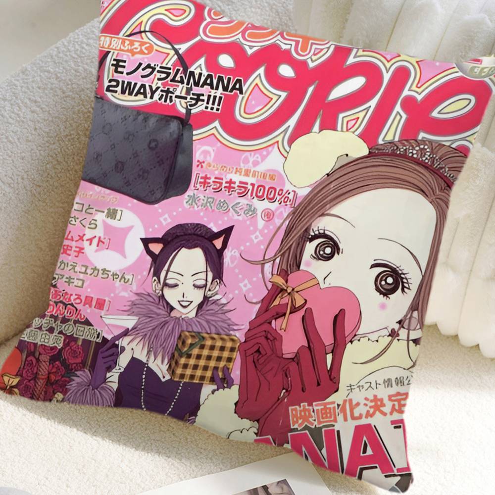 Anime NANA Pillow Case Square Pillow Bedroom Sofa Leisure Comfort Cushion Car Home Decoration