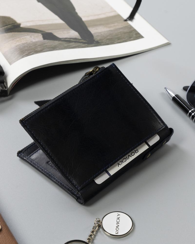 Large retro wallet with two coin pockets - Rovicky