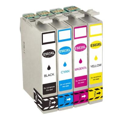 Pack of 4 Compatible EPSON 503 XL Cartridges for Expression Home XP-5200, 5205 & Printers; WorkForce 2960DWF, 2965DWF