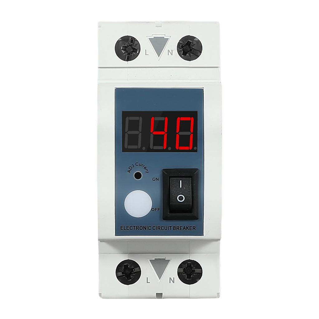 40A Adjustable Current Limiter Insulated Current Control Device Electrical Equipment Safety for Electrical Safety