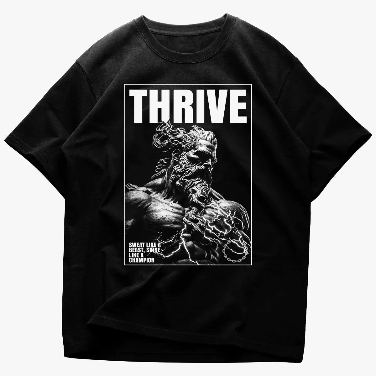 Mythology Cotton TShirt Athletic Retro Athletic Men Gym Muscle Black Short Sleeve - Men s Summer Cotton Graphic Tee S разноцветный