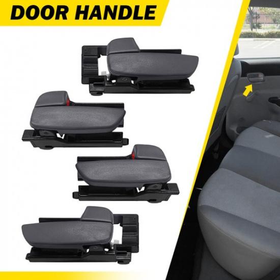 4x Interior Inner Door ide Handle Gray Lever For 2008-2011 Hyundai Accent L