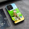 Lustige Mr B- BeanS Handyhülle für iPhone 17 Air 16 E Pro Max 15 14 13 Mini 12 Pro 11 Max Plus Schwarzes Glas Cover