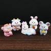 Mouse Rabbit Cute Animal Landscape Zodiac Gardening Tiger Crafts Ornaments Figurine Birthday Gift