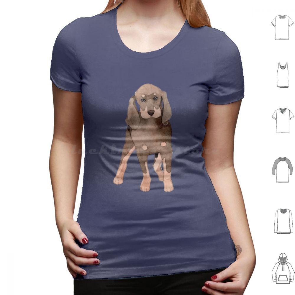 Cute Coonhound Puppy For Dog Lovers T Shirt 6xl Cotton Cool Tee Coonhound Dog Hound Redbone Coonhound Bluetick Coonhound Dogs