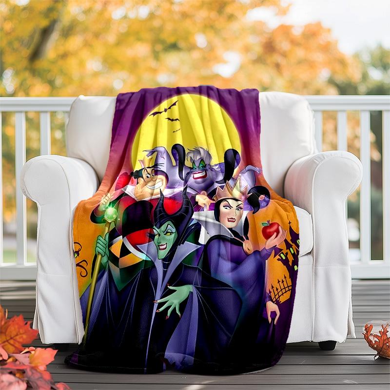 1pc Villains1 Theme Blanket - Digital Print, Polyester, Cozy for All Seasons, Perfect for Outdoor, and Travel